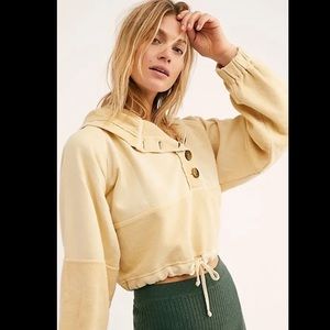 Free People Cropped Sweatshirt